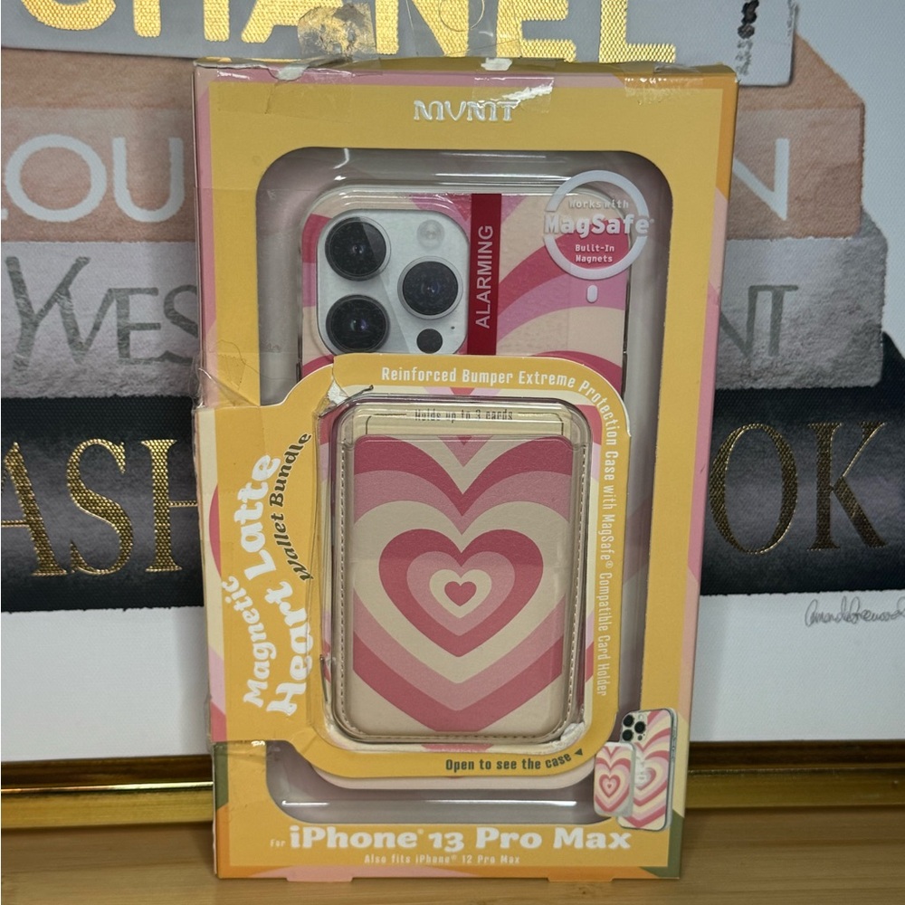 MVMT Magnetic Heart Latte Wallet Bundle for the iPhone 13 Pro Max